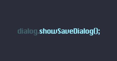 electron showsavedialog.
